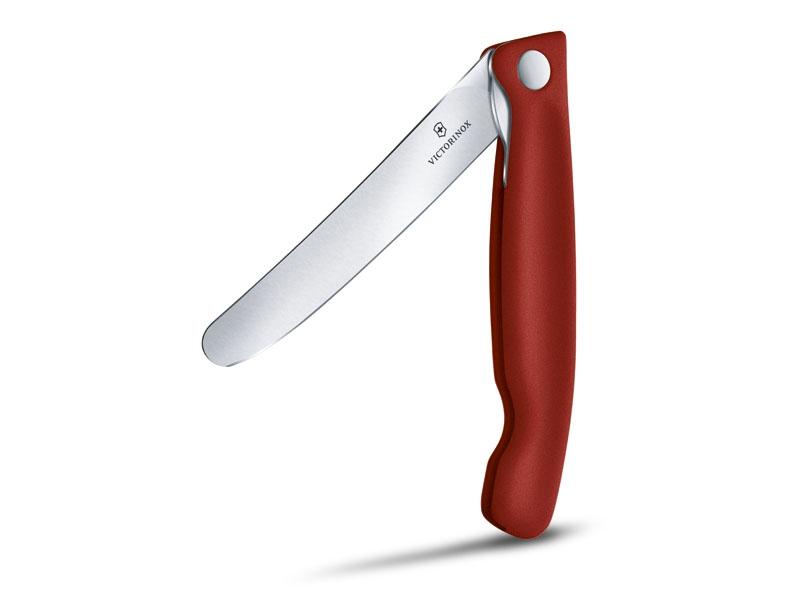 Couteau office pliant Victorinox Swissclassic  lame lisse - manche rouge 13 cm