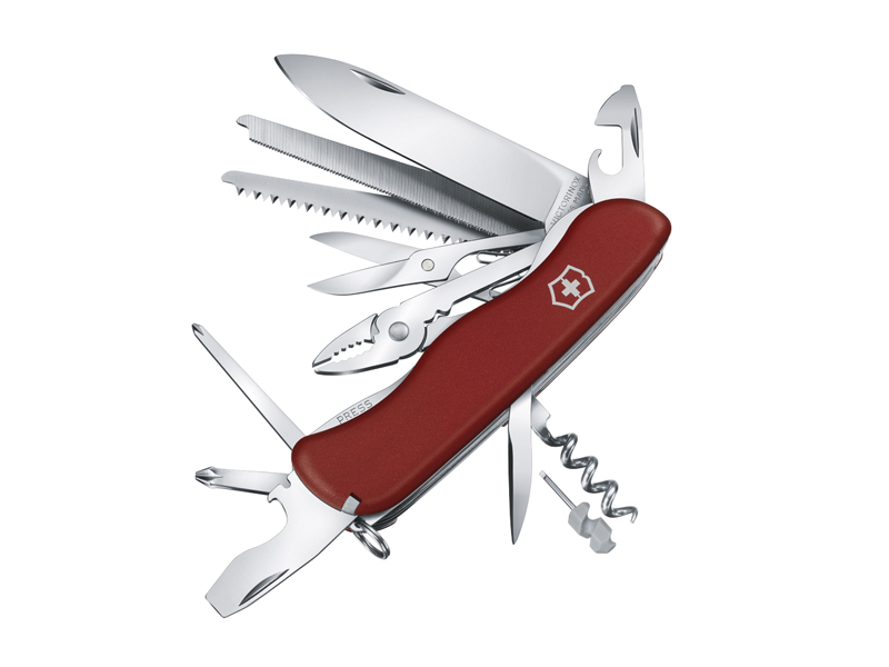 Couteau multifonctions Victorinox WORKCHAMP - manche 111 mm rouge mat