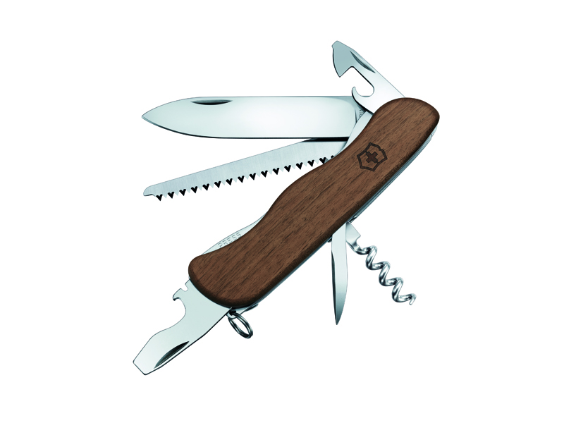 Couteau pliant multifonctions Victorinox FORESTER WOOD- Manche 111 mm noyer