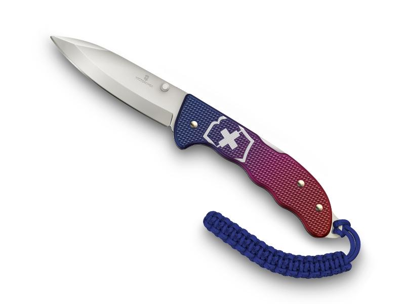 Couteau pliant multifonctions Victorinox EVOKE ALOX - Manche 136 mm rouge et bleu