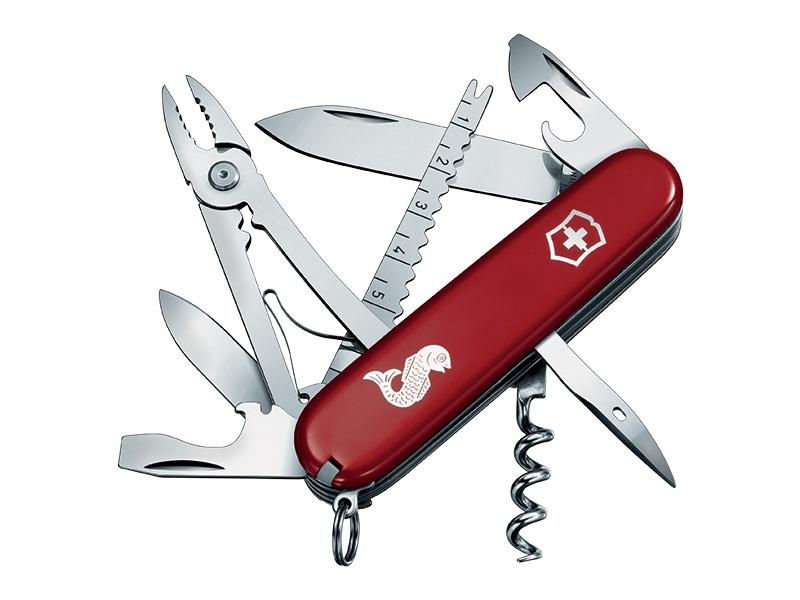 Couteau pliant multifonctions Victorinox ANGLER - manche 91 mm rouge