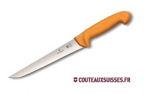 Couteau Swibo à désosser/saigner lame 25 cm - Manche grillon jaune